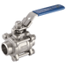 Haitima 3"BSP Male/Female 316 SS Ball Valve ISO Top Mounting Pad 3BW-3 - FluidAirFittings