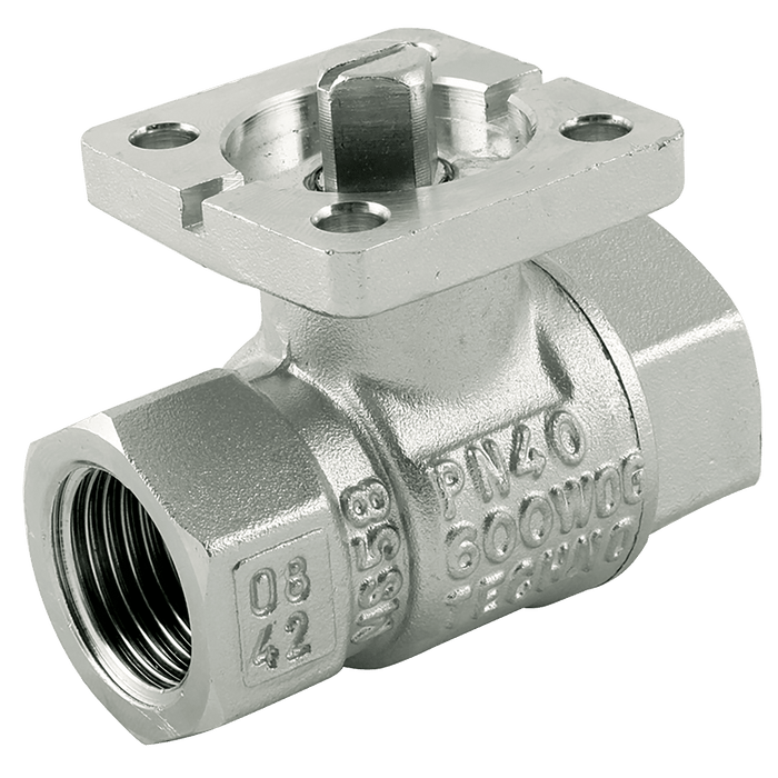 Haitima 1/2" BSPP 316 SS Ball Valve 2PIECE BV2-ISO-12 - FluidAirFittings