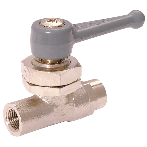 Parker Legris 3/8" BSPF X 10MM 12MM OD Ball Valve 2/2 with Push-In LE-0446 10 17 - FluidAirFittings