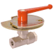 Parker Legris 3/4" BSPF X 18MM OD Ball Valve Nickel plated LE-0439 18 27 - FluidAirFittings