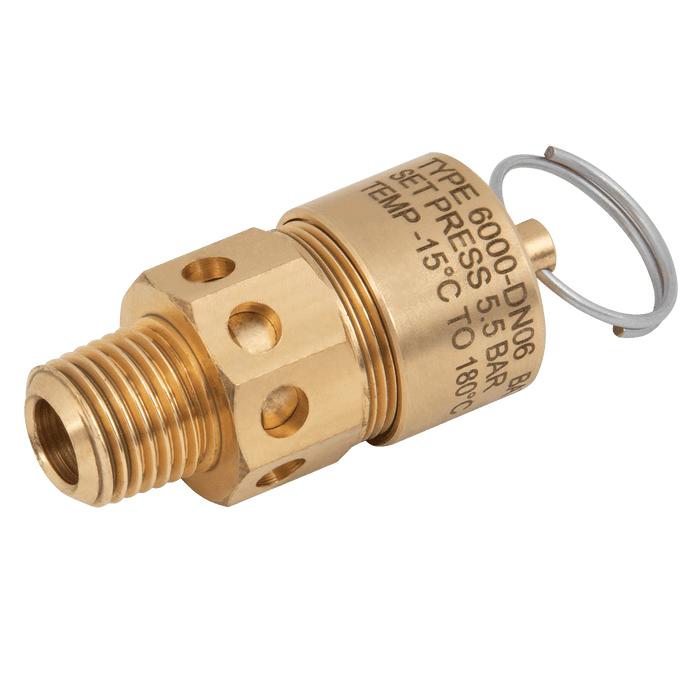 FT Pro - 6000/06/J/11.0 1/4" BSPT 6000 Relief Valve 11.0 Bar Set - FluidAirFittings