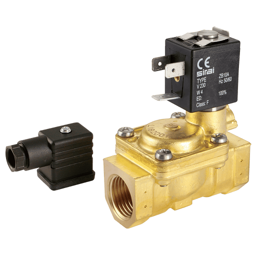 Sirai 1/2" 2/2 No Solenoid Valve 24V DC L282B01-12-24 - FluidAirFittings