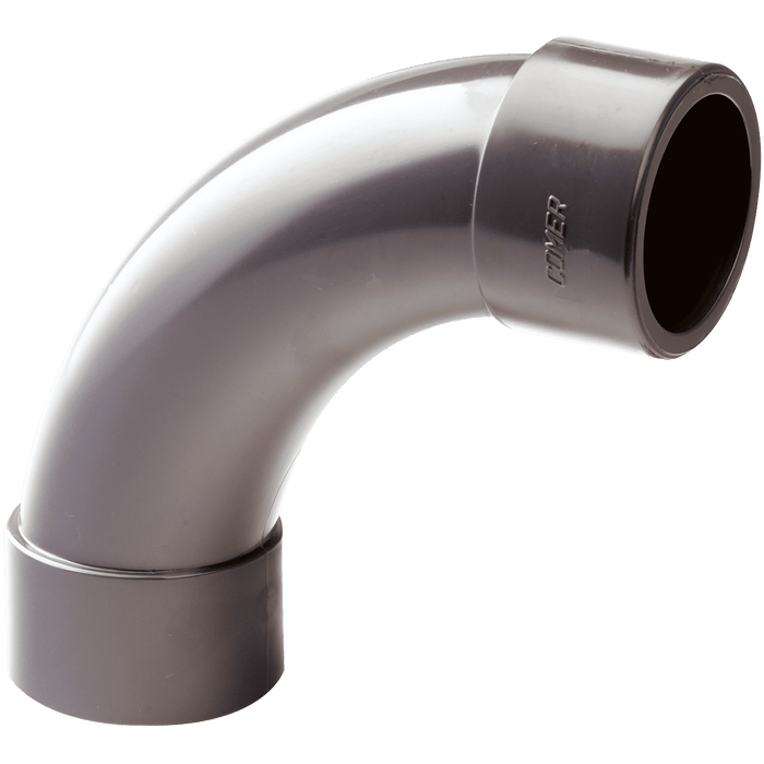 Comer 25MM UPVC 90° Short Rad Bend EB-90-25-UPVC - FluidAirFittings