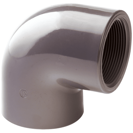 Comer 110MM X 4" UPVC Plain/Thread 90° Elbow TE-90-110-UPVC - FluidAirFittings