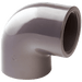Comer 110MM X 4" UPVC Plain/Thread 90° Elbow TE-90-110-UPVC - FluidAirFittings