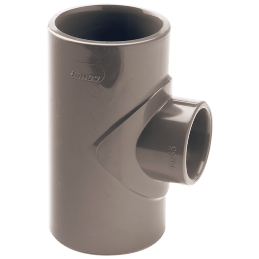 Comer 160MM X 140MM UPVC Red Branch Tee TR-160140-UPVC - FluidAirFittings
