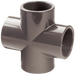 Comer 90MM UPVC Cross X-90-UPVC - FluidAirFittings