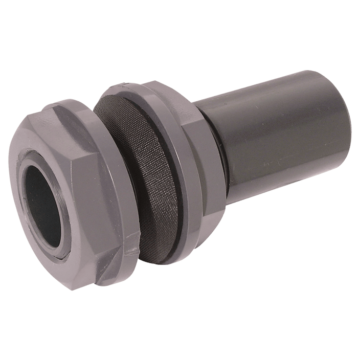 Comer 4" ID UPVC Equal Tank Connector Dark Grey TC93-4-UPVC - FluidAirFittings