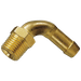 FT Pro 1/4" BSP Taper Male Brass Elbow Single Barb 600-1306 - FluidAirFittings