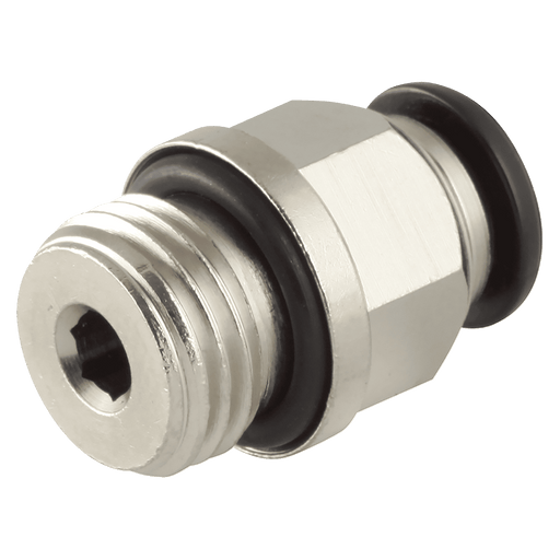 Aignep 05MM OD X 1/8" BSPP Straight Male Adaptor 5002000N19 - FluidAirFittings