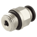 Aignep 05MM OD X 1/8" BSPP Straight Male Adaptor 5002000N19 - FluidAirFittings
