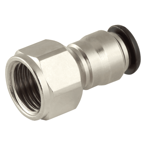 Aignep 05MM OD X 1/8" BSPP Straight Female Adaptor 5003000N06 - FluidAirFittings