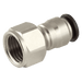 Aignep 05MM OD X 1/8" BSPP Straight Female Adaptor 5003000N06 - FluidAirFittings