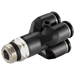 Aignep 6MM OD X 1/8" Double Y Connector Tube X Male BSPT 55340-6-1/8 - FluidAirFittings