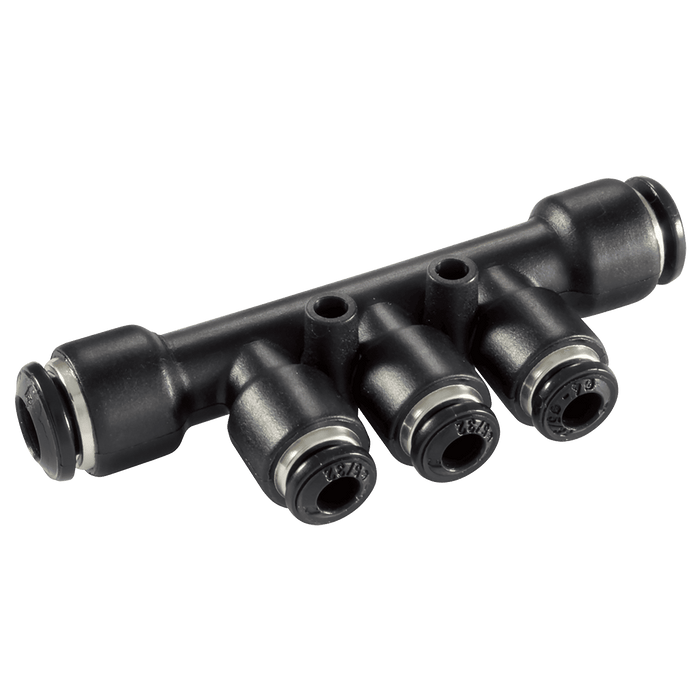 Aignep 10MM OD X 8MM OD Reducing Tube X Tube Manifold 55350-10-8 - FluidAirFittings