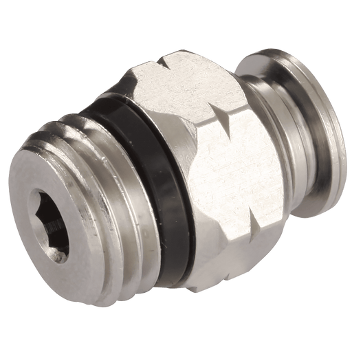 Aignep 1/2" OD X 1/8" NPT Straight Male 8900000015 - FluidAirFittings