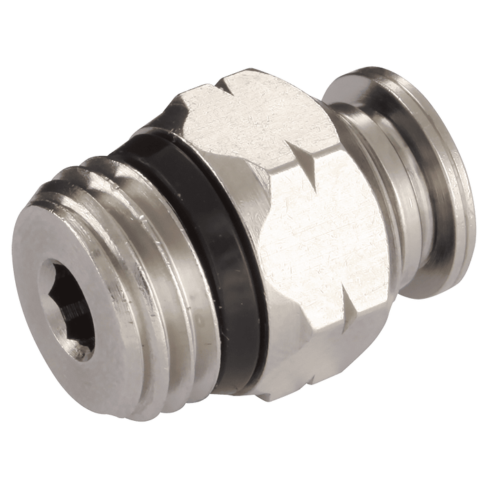 Aignep 1/2" OD X 1/8" NPT Straight Male 8900000015 - FluidAirFittings