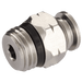 Aignep 1/2" OD X 1/8" NPT Straight Male 8900000015 - FluidAirFittings