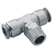 Aignep 10MM X 1/4" BSPT SW Tee Male 316 SS 60210-10-1/4 - FluidAirFittings