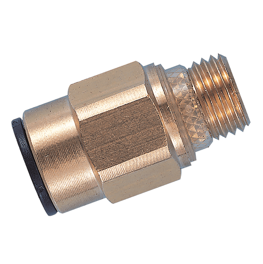 John Guest 1/8" X 5MM OD Brass Male Stud Adaptor Super Thread RM010511 - FluidAirFittings