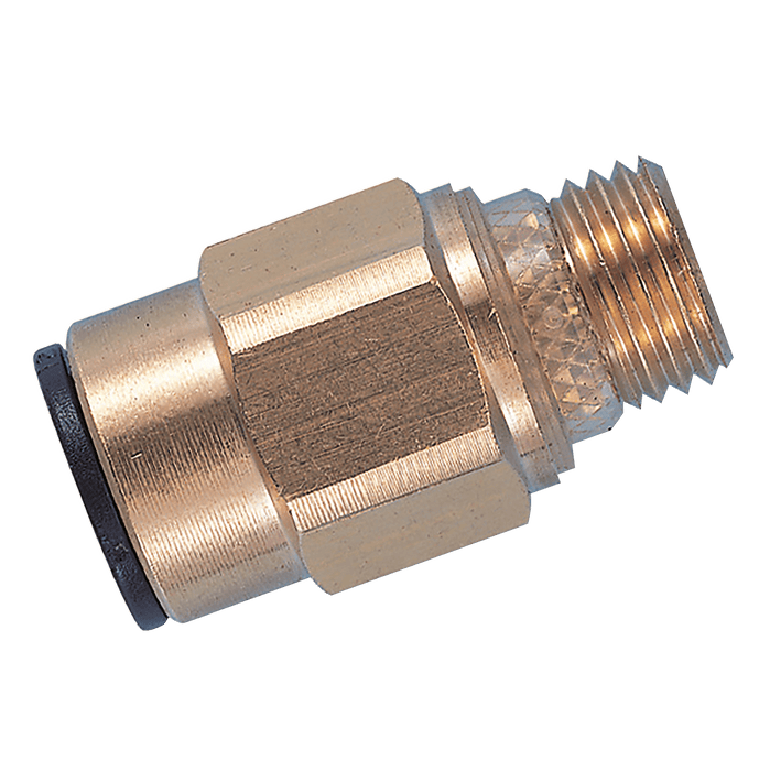 John Guest 1/8" X 5MM OD Brass Male Stud Adaptor Super Thread RM010511 - FluidAirFittings