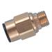 John Guest 1/8" X 5MM OD Brass Male Stud Adaptor Super Thread RM010511 - FluidAirFittings