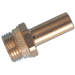 John Guest JPSA04/04SUP -4MM Tube OD X 1 /4" Super Thread - Stem Adapter RM050412 - FluidAirFittings