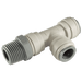 John Guest 1/8" BSPT Male X MM OD Tee PM110801S - FluidAirFittings