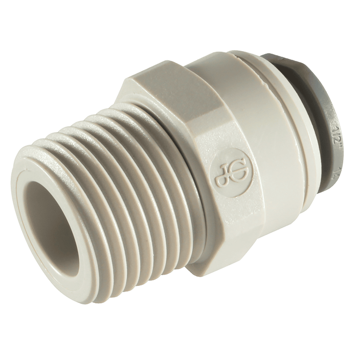 John Guest 5/16" OD X 1/8" BSPT Male Straight Adaptor PM010801S - FluidAirFittings