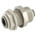 John Guest 3/8" OD X 1/4" OD Tube Bulkhead Reducer PI121208S - FluidAirFittings