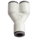 Parker Legris LIQUIfit 3/8" OD Equal Y Connector LE-6340 60 00W - FluidAirFittings