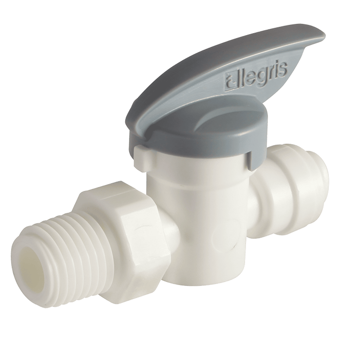 Parker Legris LIQUIfit 3/8" OD X 3/8" NPTF Male in Line B Valve LE-4021 60 18W - FluidAirFittings
