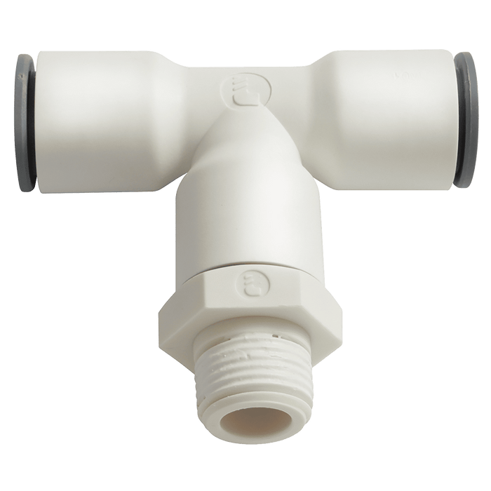 Parker Legris LIQUIfit 10MM 1/2" BSPT Male Branch Tee LE-6508 10 21W - FluidAirFittings