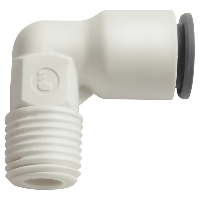 Parker Legris LIQUIfit 6MM 3/8 BSPT Male LIQUIFIT Fixed Elbow LE-6579 06 17W - FluidAirFittings
