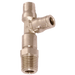 Parker Legris 6MM X 1/8" Male Stud Run Tee BSPT LE-3603 06 10 - FluidAirFittings