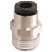 Parker Legris 08MM OD Tube X 3/8" BSPT Male Stud LE-3175 08 17 - FluidAirFittings