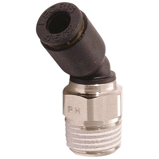 Parker Legris 8MM OD X 3/8" 45DEG.MALE Elbow LE-3113 08 17 - FluidAirFittings