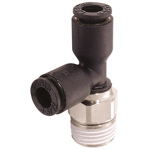 Parker Legris 4MM X 1/4" Male Stud Run Tee BSPT LE-3103 04 13 - FluidAirFittings