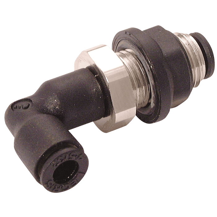 Parker Legris 8MM Equal Bulkhead Elbow LE-3139 08 00 - FluidAirFittings