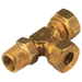 FT Pro - MSR316-18 1/8" BSPT Male X 3/16" OD Tee, Male Stud Run - FluidAirFittings