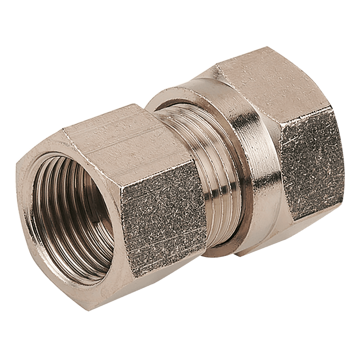 Aignep 1/8" BSPP Female X 6MM OD Female Stud 2018-5476 - FluidAirFittings