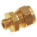 Wade 3/8" BSPP Male X 3/16" OD Male Stud Coupling WADE-4061/8 - FluidAirFittings