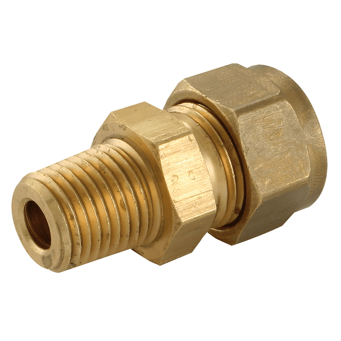 Wade 1/4" NPT and API Male X 3/16" OD Male Stud Coupling WADE-4061/3API - FluidAirFittings