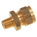 Wade 1/8" BSPT Male X 3/16" OD Male Stud Coupling WADE-7061 - FluidAirFittings