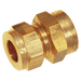 Wade 1/4" BSPP Female X 1/8" OD Female Stud Coupling WADE-4080/3 - FluidAirFittings