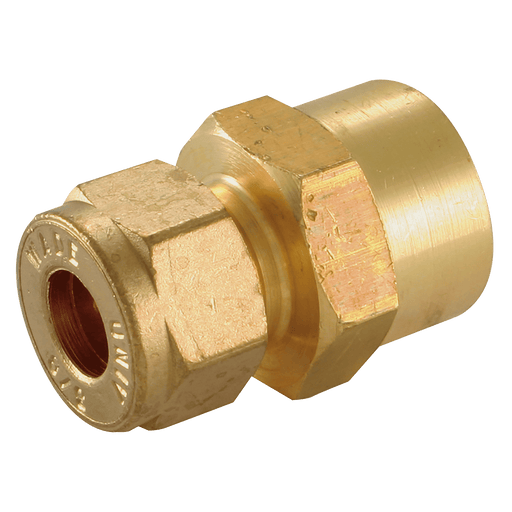 Wade 1/2" NPT and API Female X 3/8" OD Female Stud Coupling WADE-4088/11API - FluidAirFittings