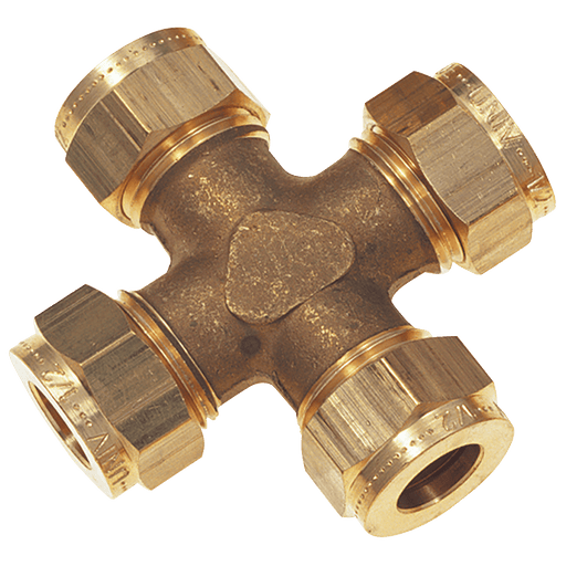 Wade 5/16" Equal Ended Cross WADE-2085 - FluidAirFittings