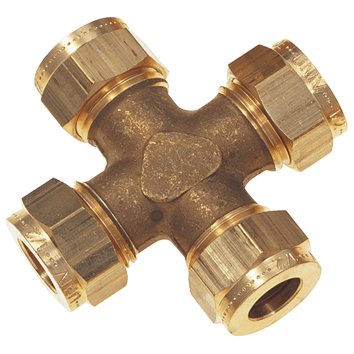 Wade 5/16" Equal Ended Cross WADE-2085 - FluidAirFittings