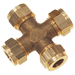Wade 5/16" Equal Ended Cross WADE-2085 - FluidAirFittings