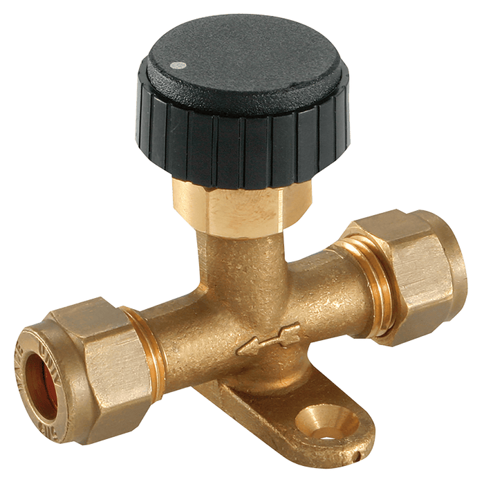 Wade 1/4" OD Foot Mount Needle Valve WADE-WVA4/B/16 - FluidAirFittings